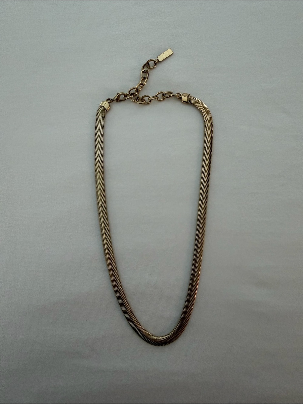 Sugarfix Classic Gold-Tone Snake Chain Necklace with Adjustable Extender